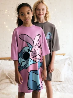 Next Gris/Violet - Lilo & Stitch Nighties 2 Pack (3-14ans) Sale