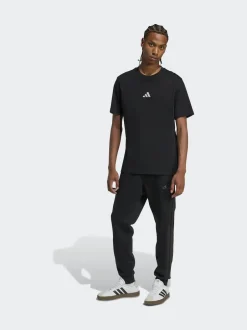 adidas Ground noires - Essentiels Pantalon de jogging polaire à rayures 3 Outlet