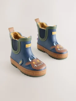 Next Gruffalo bleu marine - Bottines en caoutchouc avec doublure chaude New