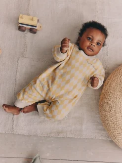 Next - Barboteuse en molleton bébé (0mois à3ans) Harlequin jaune