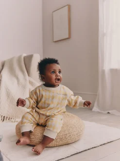 Next - Barboteuse en molleton bébé (0mois à3ans) Harlequin jaune