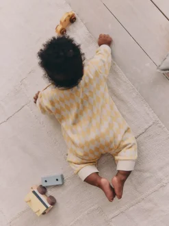 Next - Barboteuse en molleton bébé (0mois à3ans) Harlequin jaune