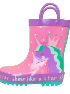 Harry Bear Bottes en caoutchouc imprimées licorne Clearance