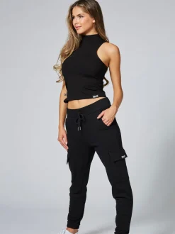 Pineapple Haut Barbarella sans manches à col haut Hot