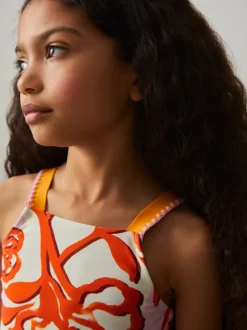 Reiss Haut de bikini Phoebe à imprimé floral Clearance