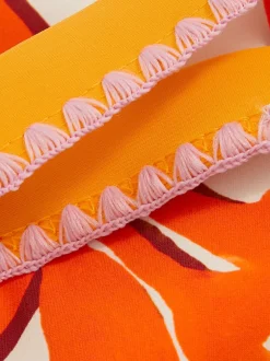 Reiss Haut de bikini Phoebe à imprimé floral Discount