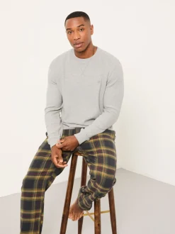 Fat Face Haut de pyjama FatFace gaufré à Col rond New