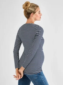 Jojo Maman Bébé Haut côtelé à rayures maternité et allaitement
