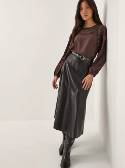 Monsoon Haut Isabelle fleuri avec ornements