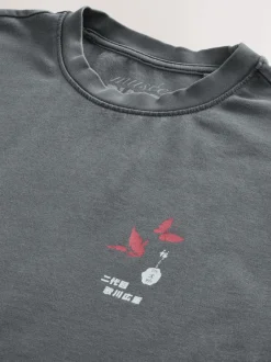 Next Hiroshige gris anthracite - Coupe ample - T-shirt avec licence d’artiste Sale