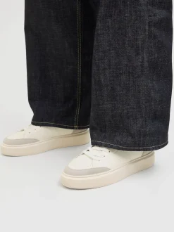 JACK & JONES Hors blanc - baskets en PU à semelle épaisse Sale