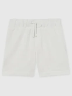 Reiss Hors blanc - Short Perry en coton brodé Online