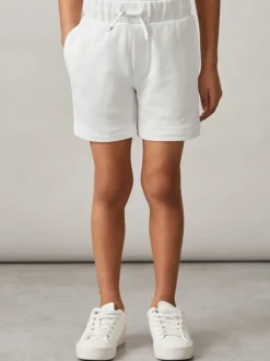 Reiss Hors blanc - Short Perry en coton brodé New