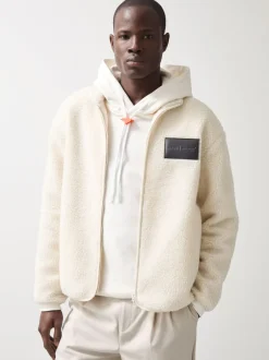 Reiss Hors blanc - Veste en polaire brodée Snoop McLaren F™ Team coupe unisexe1 Outlet
