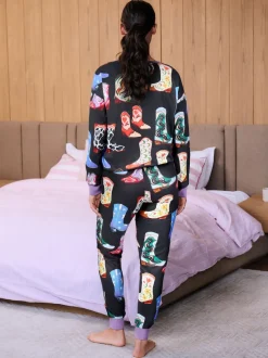 Eleanor Bowmer Howdy noir - Pyjama Clearance