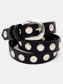 Hush Seren - Ceinture en cuir cloutée Discount