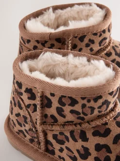Next - Bottes à enfiler en daim Hydrofuge léopard