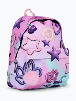 Hype sac à dos unisexe multicolore pastel avec poitrine jouet Hot
