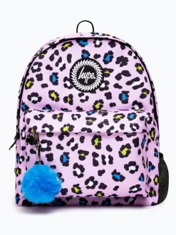 Hype . Sac à dos violet imprimé léopard enfant Clearance