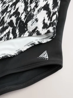 Next Ikat noir/monochrome - Lot de 2 maillots de bain à col montant Best