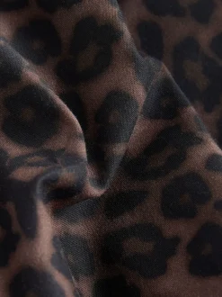 Next - Chemise imprimée Manches courtes (3-16ans) Impression animale brune Sale