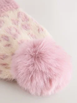 Next Impression animale rose - Ensemble Bonnet, Gants et Écharpe (3-16ans) Discount