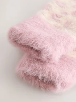 Next Impression animale rose - Ensemble Bonnet, Gants et Écharpe (3-16ans) Discount