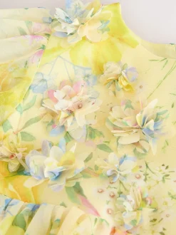 Next Impression florale jaune - Robe corsage à fleurs (3mois-8ans) Discount