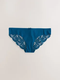 Next Impression florale noire - No VPL Lace Back Briefs 5 Pack Brésilien