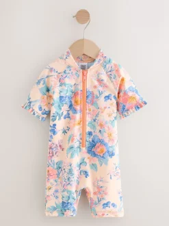 Next - Maillot de bain Sunsafe (3mths-10yrs) Impression florale rose New