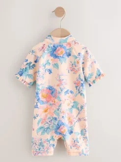 Next - Maillot de bain Sunsafe (3mths-10yrs) Impression florale rose New