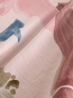 Next Impression florale rose - Robe longue caftan à col en V 3/4 Online