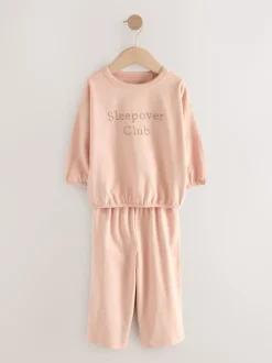 Next Imprimé à slogan écru/rose - Lot de 3 pyjamas Amples (9mois à10ans) Best