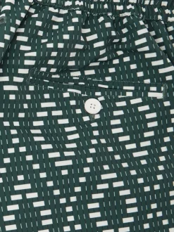 Frescobol Carioca Imprimé Angra en raphia Vert - Shorts de bain Rio Best