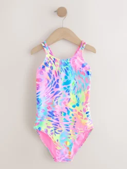 Next - Maillot de bain à double bretelle (3-16yrs) Imprimé animal coloré Discount