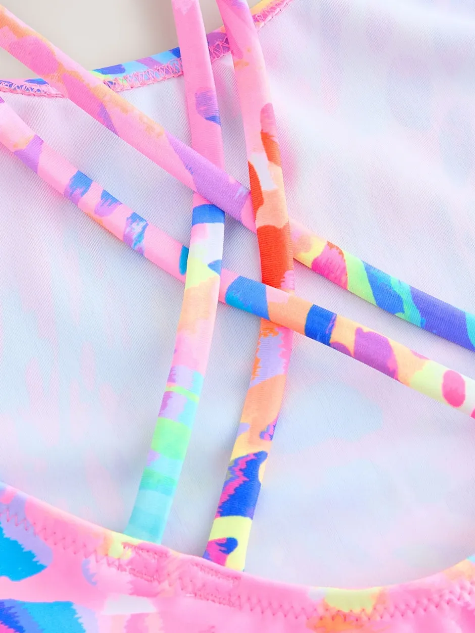 Next - Maillot de bain à double bretelle (3-16yrs) Imprimé animal coloré Discount