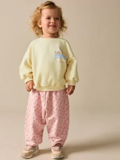 Next - Ensemble Sweat-shirt et jogging Coupe ballon (3mois -7ans) Imprimé animal jaune Discount
