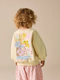 Next - Ensemble Sweat-shirt et jogging Coupe ballon (3mois -7ans) Imprimé animal jaune Discount