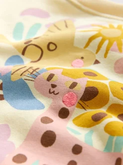 Next - Ensemble Sweat-shirt et jogging Coupe ballon (3mois -7ans) Imprimé animal jaune Discount