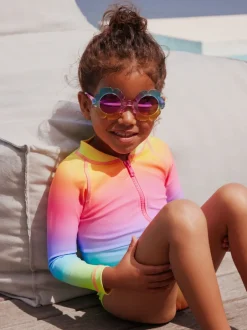 Next - Maillot de bain Sunsafe à manches longues (3mois-16ans) Imprimé arc-en-ciel dégradé Best