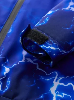 Next - Veste à capuche imperméable doublée de polaire (3-17ans) Imprimé Bleu Éclair Hot