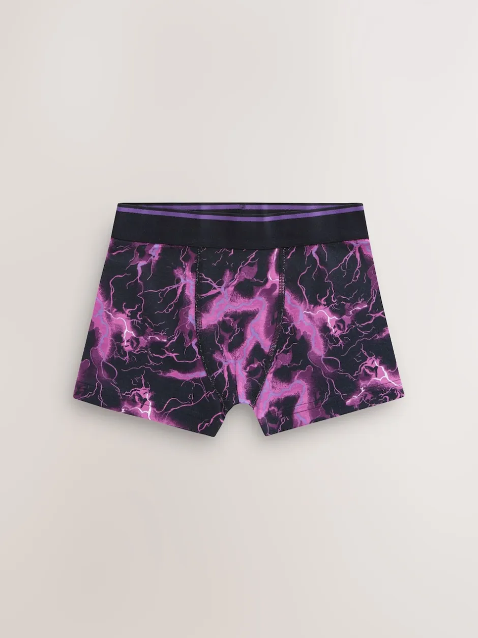 Next Imprimé éclair multicolore - Lot de 7 boxers (3-16ans) Sale
