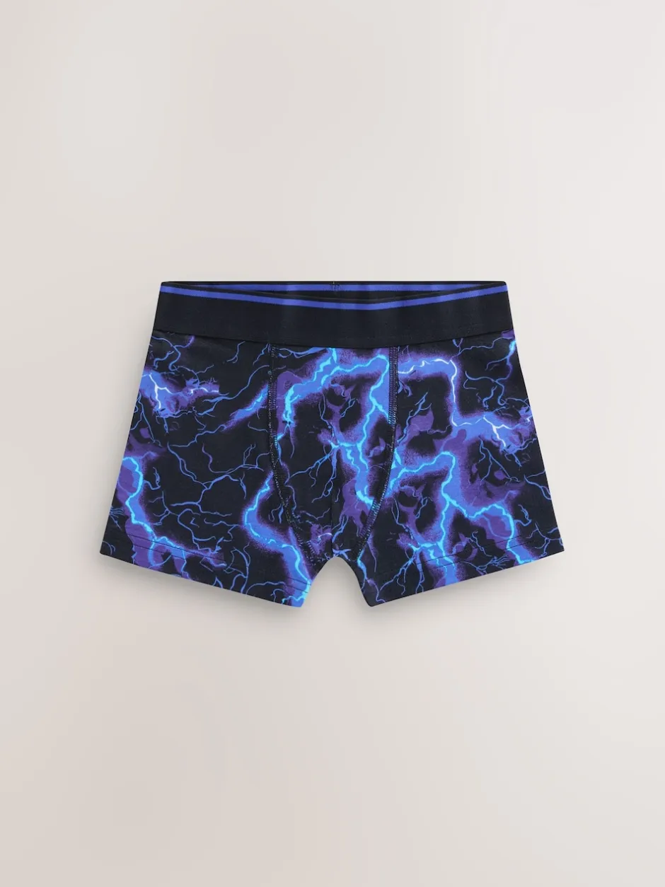 Next Imprimé éclair multicolore - Lot de 7 boxers (3-16ans) Sale