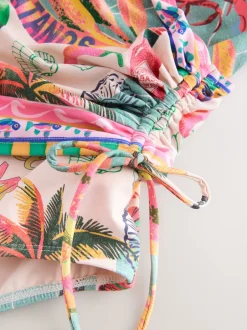 Next - Maillot de bain gainant le ventre froncé Imprimé Conversational Discount