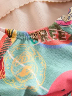 Next - Maillot de bain gainant le ventre froncé Imprimé Conversational Discount