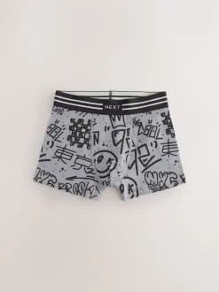 Next Imprimé crâne grafitti - Lot de 5 boxers (3-16ans) Sale
