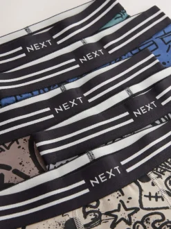 Next Imprimé crâne grafitti - Lot de 5 boxers (3-16ans) Sale
