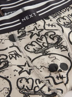 Next Imprimé crâne grafitti - Lot de 5 boxers (3-16ans) Sale