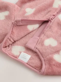 Next Imprimé cœur rose - Dors-bien en polaire pour bébé Sale