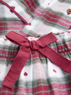 Next Imprimé cœur rouge/vert - Pyjama Bouton à travers tissé (9mths-12yrs) Outlet